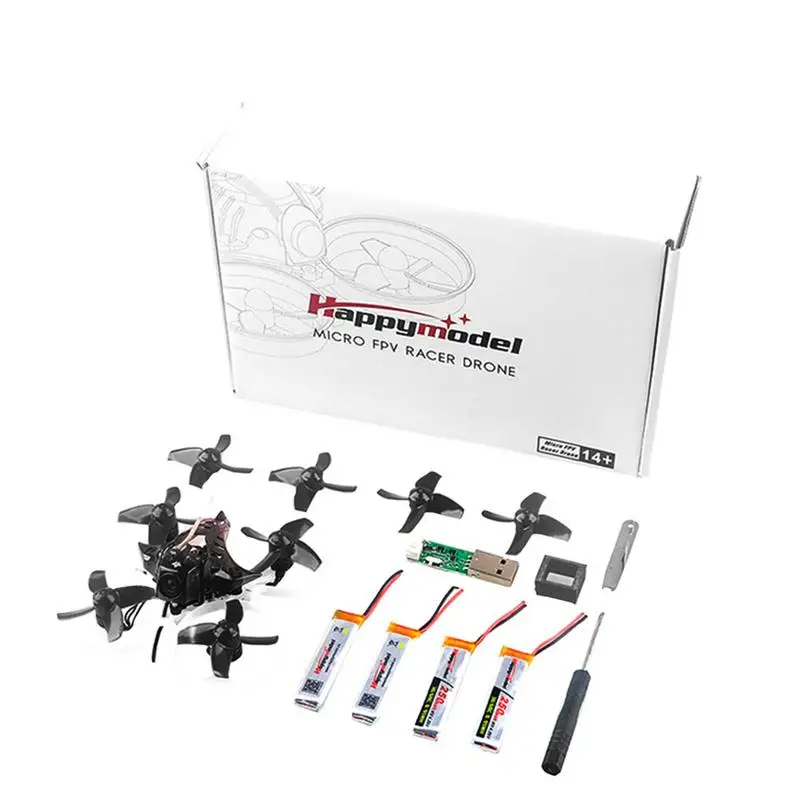 Happymodel Mobula7 75 мм 2S Крытый четырехосный бесщеточный Дрон Whoop Racer BNF 0802 комплект