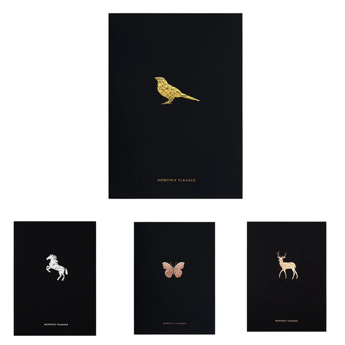

Black 2019 Note book Planner Organizer for Daily Monthly Planner A4 Cute Notebook School Planner Notepad for Women Men Gift