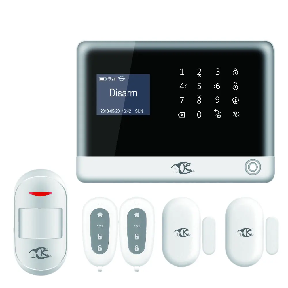 

SMARSECUR Wireless 433Mhz GSM Alarm System Security Home Wireless Support Russian/English/Spanish PressKeyboard