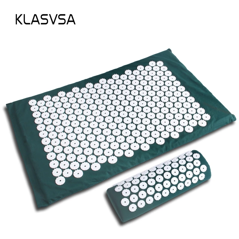 KLASVSA Acupressure Massager Cushion Pillow Acupuncture Stress Reflexology Mat Head Back Leg Foot Pain Relief Relax Health Care KLASVSA Acupressure Massager Cushion Pillow Acupuncture Stress Reflexology Mat Head Back Leg Foot Pain Relief Relax Health Care