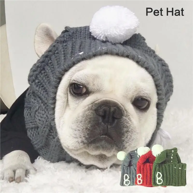 Милые Шерстяные мяч Pet шапки для собак рождественской вечеринки костюм Шапки