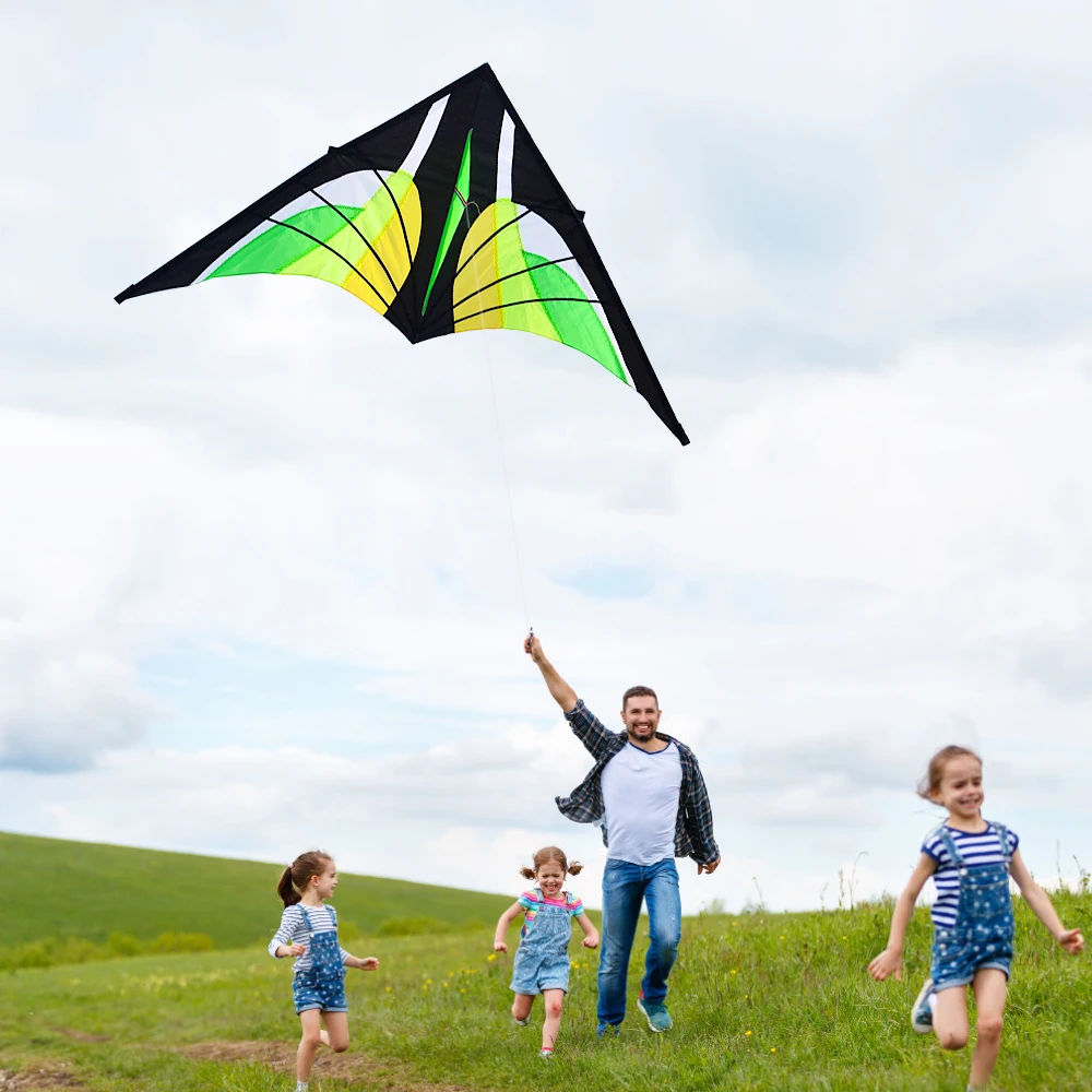 New Colorful Huge Kite Outdoor Sport Single Line Flying Kite with 30m