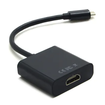 

20CM HDMI Video Adapter Cable USB3.1 Type-c Male To HDMI Female Adapter Connector Cord USB3.1 To HDMI For Apple MacBook