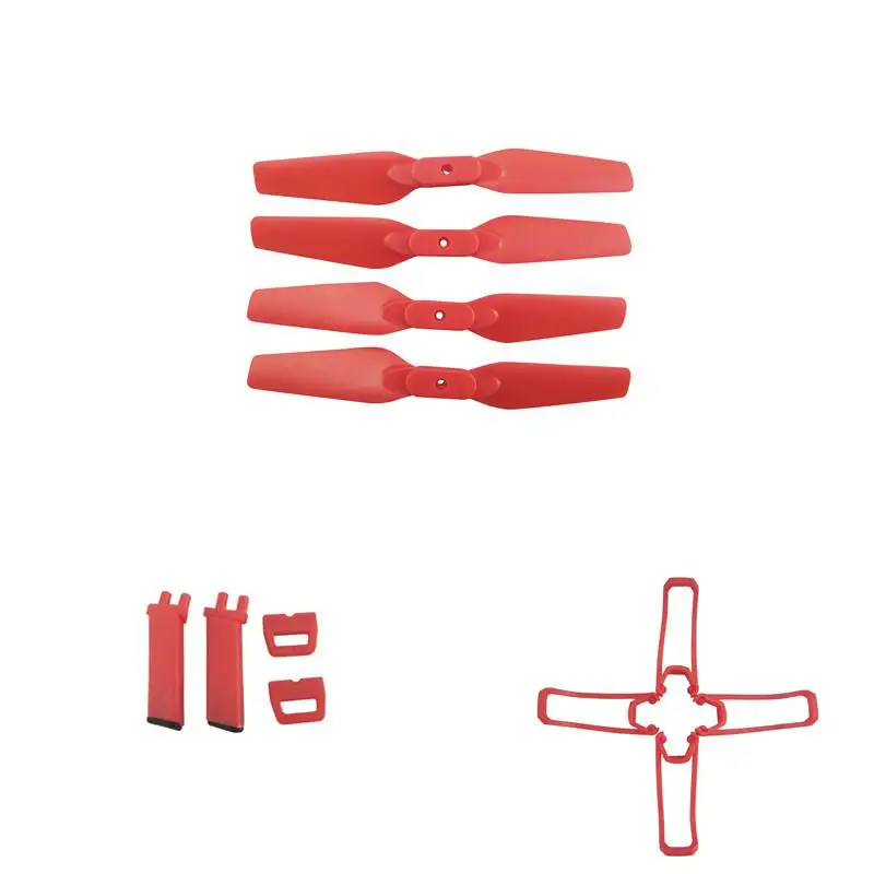 

RCtown For E58 RC Quadcopter Spare Parts Propeller Blades Landing Gear Propeller Guard Protection Cover Set