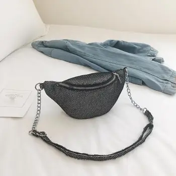 

Mesh Shoulder Messenger Handbags Waist Packs Women Chain Crossbody Bags Multifunction Fashion Waist Pack Cool Women