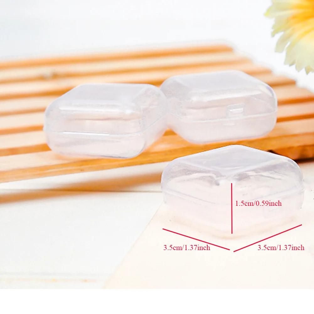 10Pcs Portable Clear Plastic Mini Jewelry Organizer Case Multifunction Travel Jewelry Box Holder Women Gift Boxes For Jewelry