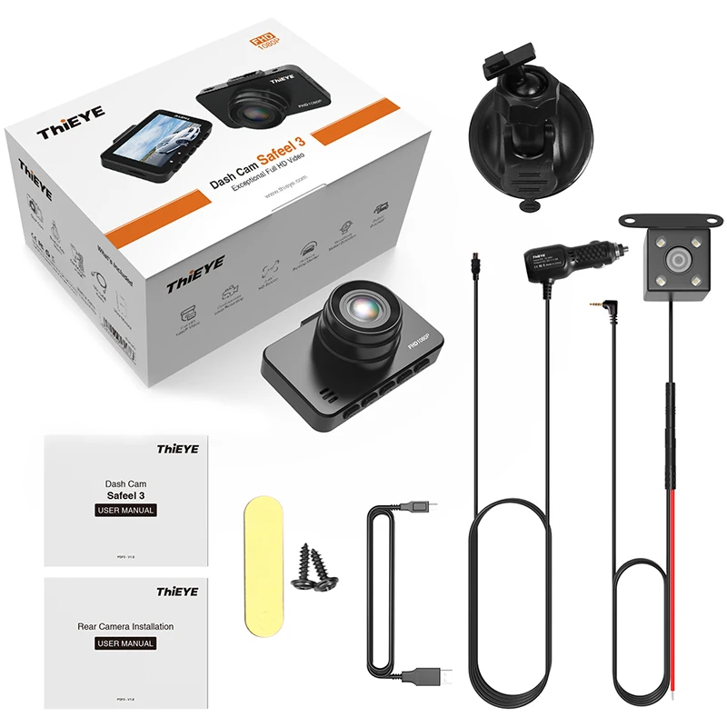 Новый Автомобильный видеорегистратор 2 45 дюйма VGA двойной WIFI 1080P 145 градусов