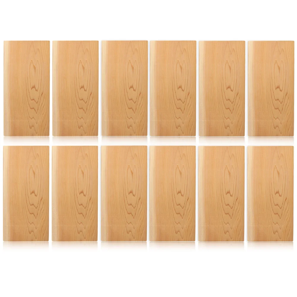 

5pcs/12pcs BBQ Tools Accessories Outdoor Cedar Grilling Planks Non Stick Grilling Mats Barbecue Tool Grilling Planks
