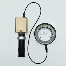 HD 2.0MP 1080 P HDMI VGA USB промышленный цифровой видео микроскоп камера регулируемый светодиодный кольцевой свет+ 5X-600X зум C-mount объектив
