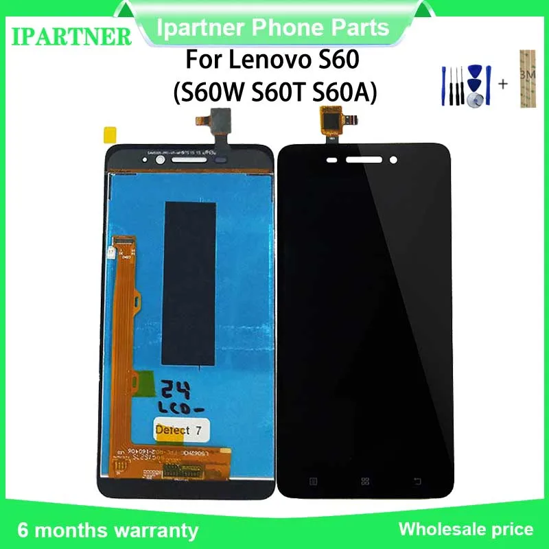 5 0 дюймов для Lenovo S60 ЖК-дисплей S60W S60A S60-A кодирующий преобразователь сенсорного