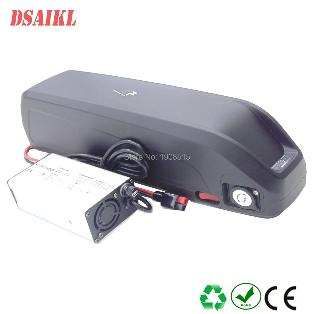  Big hailong 36V 15Ah 17.5Ah 21Ah 500W electric bicycle frame battery pack with 42V 4A charger