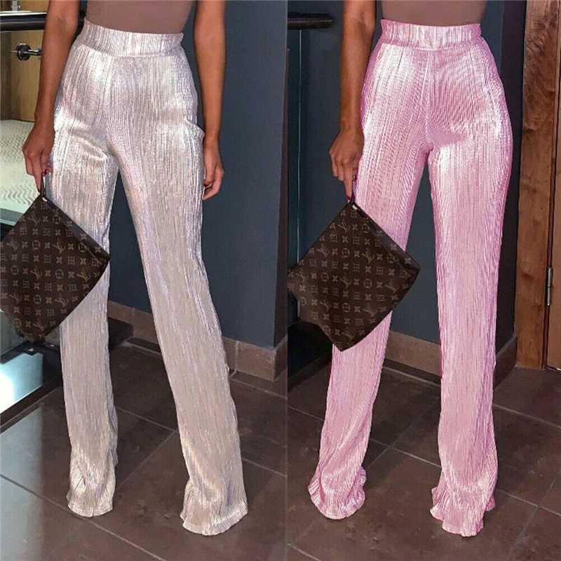 sparkly silver trousers