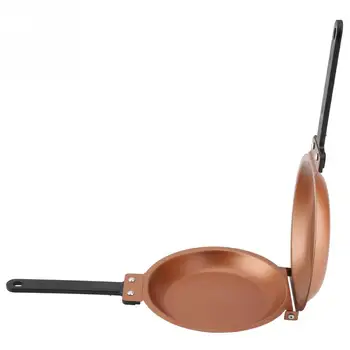 

Household Double Side Non-stick Copper Frying Pan Fried Egg Pancake Maker Kitchen Cookware For Home Travel