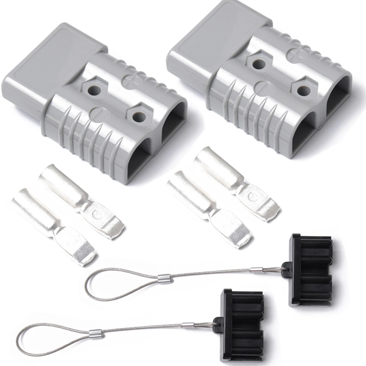 

2 PCS 175A 600V Power Connect Plug Solar Caravan Boat Two Pole With Contacts Premium Plug Exterior Connector Adapter
