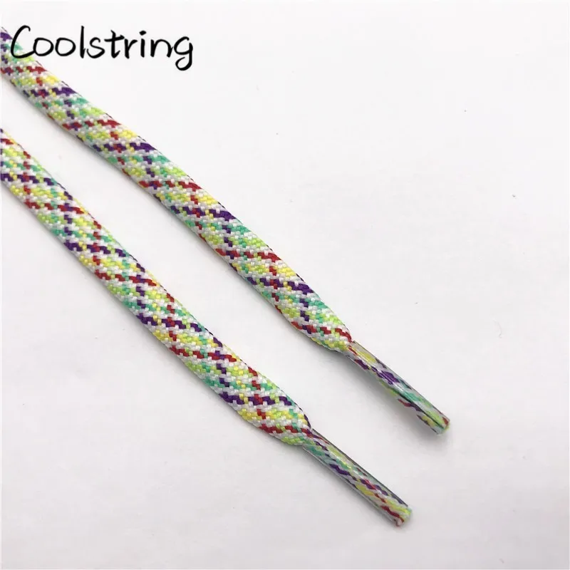 Coolstring Classic New 7mm Double Hollow Woven Lacets Women Sneaker Shoe Laces Casual Unisex Boots Shoelace Cordones Zapatilla