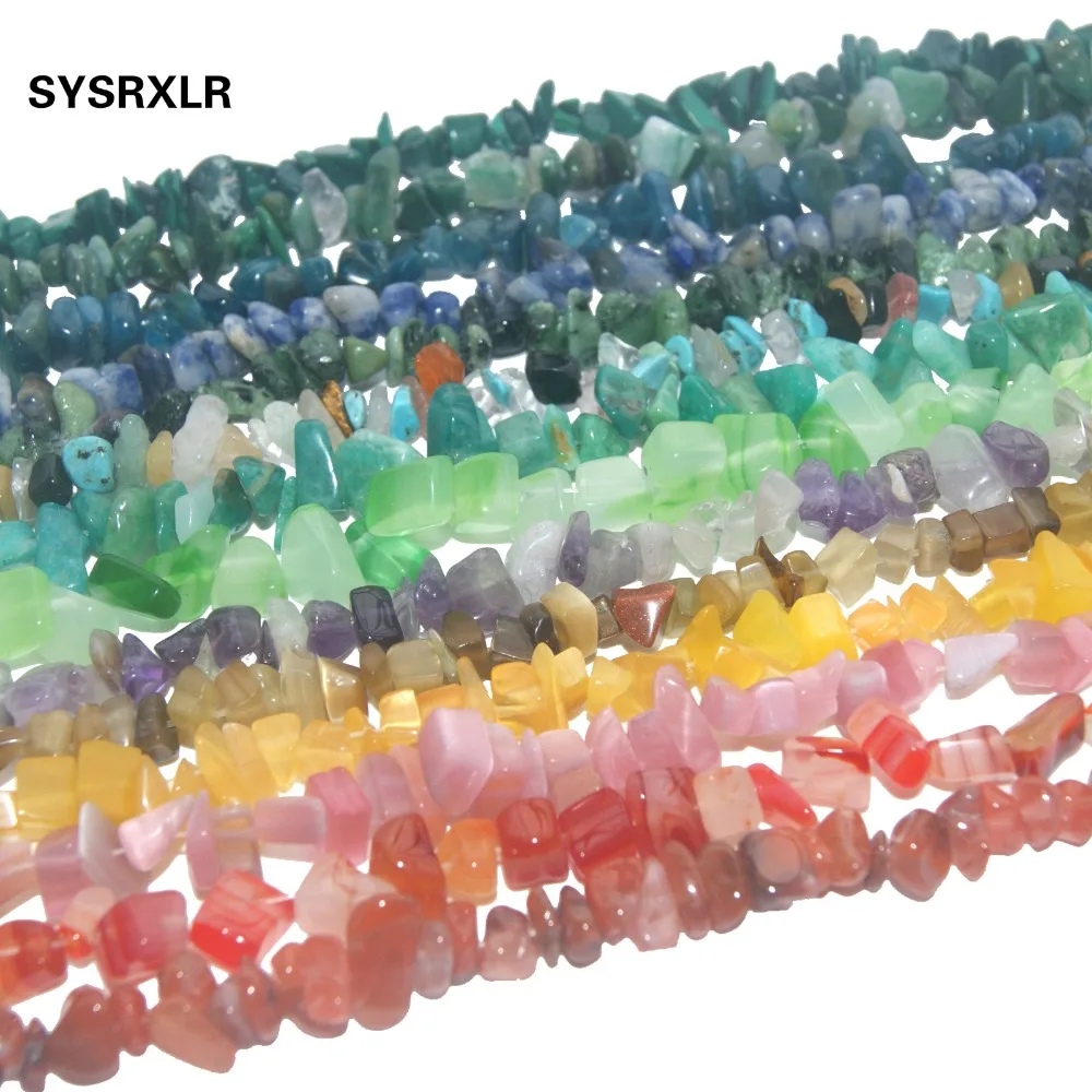 

Wholesale 5-8MM Natural Stone Irregular Shape Freeform Chip Bead Amethysts Agates Tiger Eye For Jewelry Making DIY Bracelet