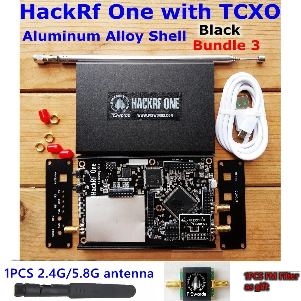 HackRF один usb платформенный прием программного обеспечения определяется Радио 1 МГц до 6 ГГц с portapck хаос демонстрационная плата комплект приемник ключа