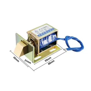 

JF-S1040DL DC 12V DC24V 1A 12W 25N 10mm Pull Type Linear Motion Solenoid Electromagnet Safety Cabinet Door Lock Electromagnet