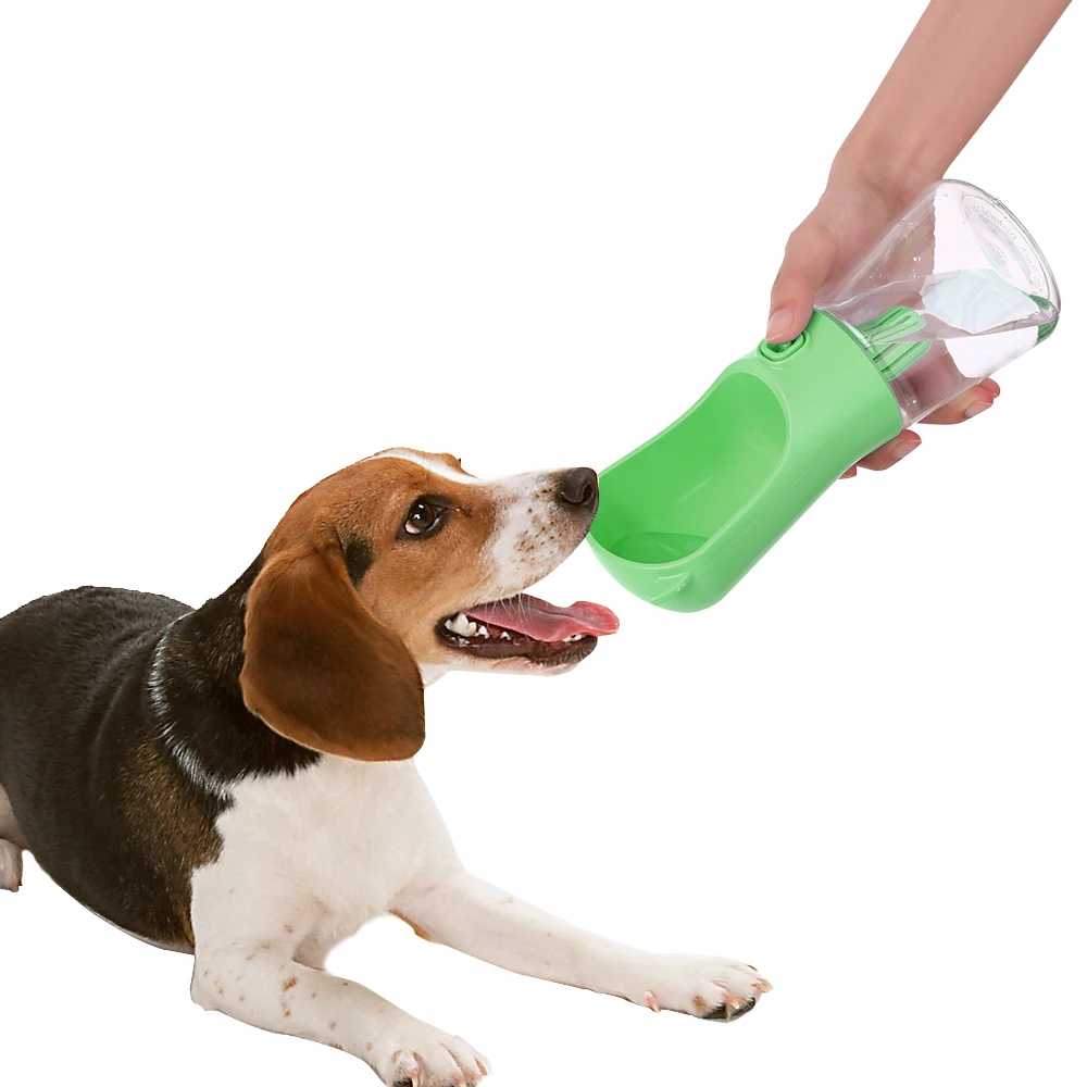 Portable 350ml Dog Water Bottle Leak Proof Puppy Water Dispenser Travel