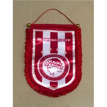 

Greece Olympiacos CFP 36cm*23cm Size Double Sides Christmas Decorations for Home Hanging Flag Banner Gifts