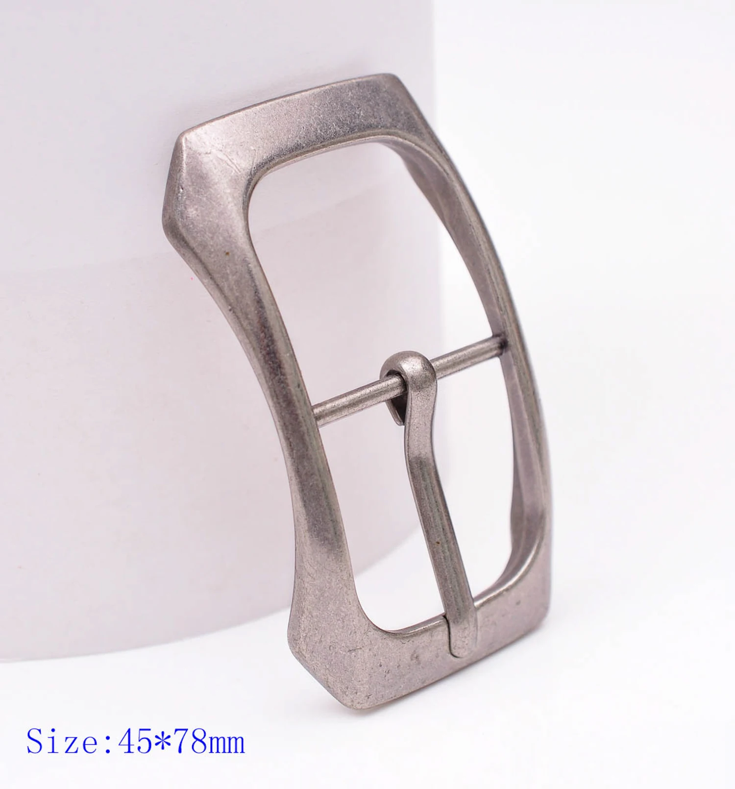 Arch Solid Rectangular Antique Silver Center Bar Pin Belt Buckle Fit 32mm Strap