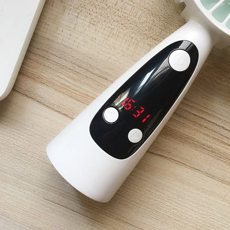 Часы Будильник ручной вентилятор ветер Chime настольный Usb зарядный мини