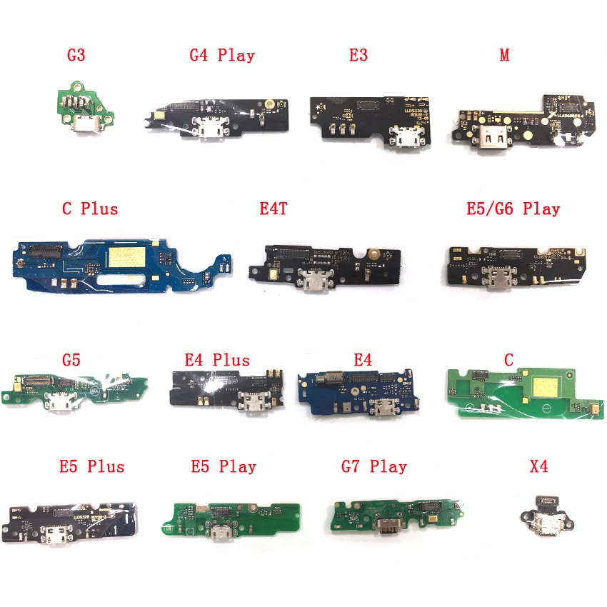 20 шт usb зарядная док-станция разъем гибкий кабель плата для Motorola Moto C M E3 E4 E4T E5 G3 G4 Play G5 Plus G6 G7 Play X4