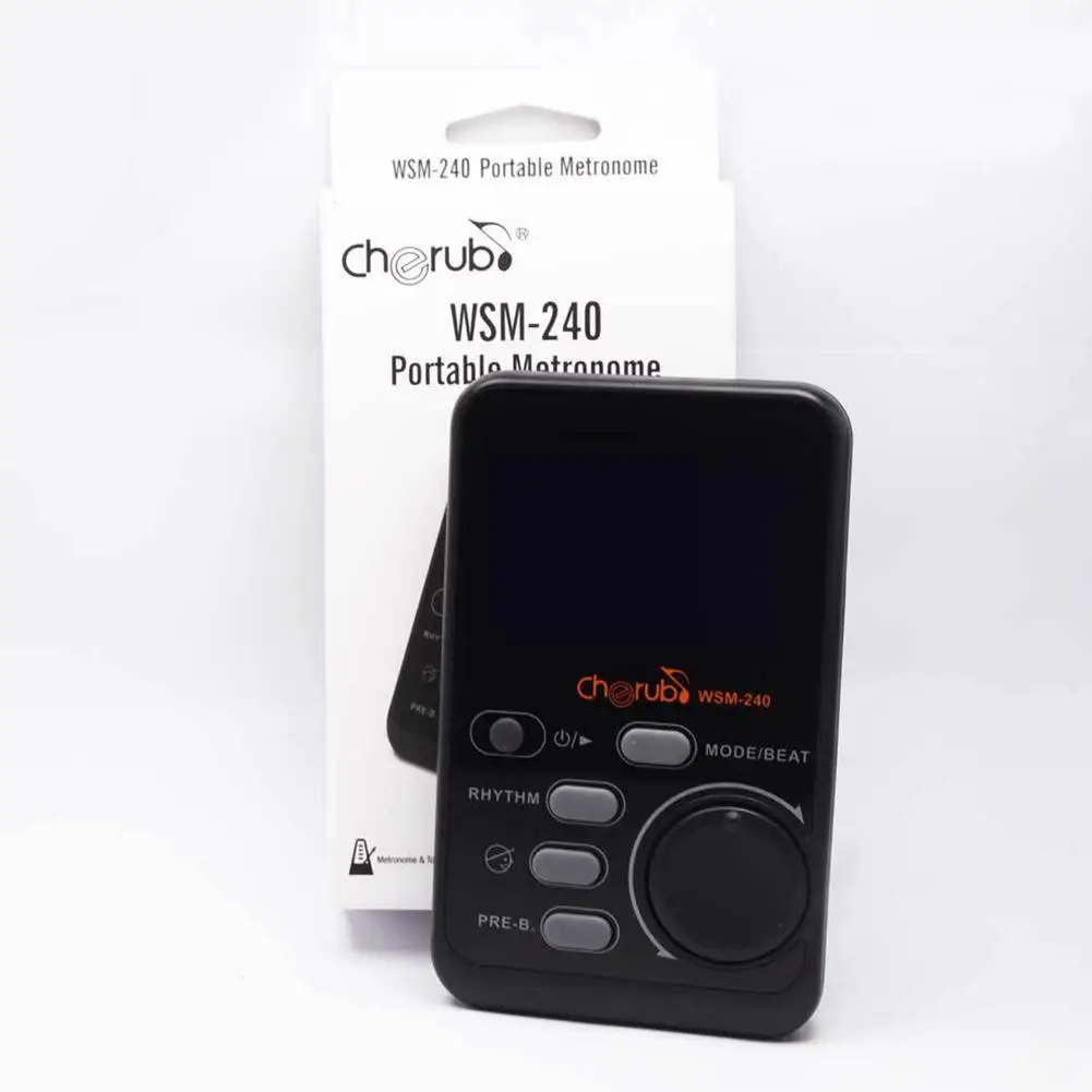 Cherub WSM 240 портативный метроном Гитара Бас пианино барабан цифровой ритм