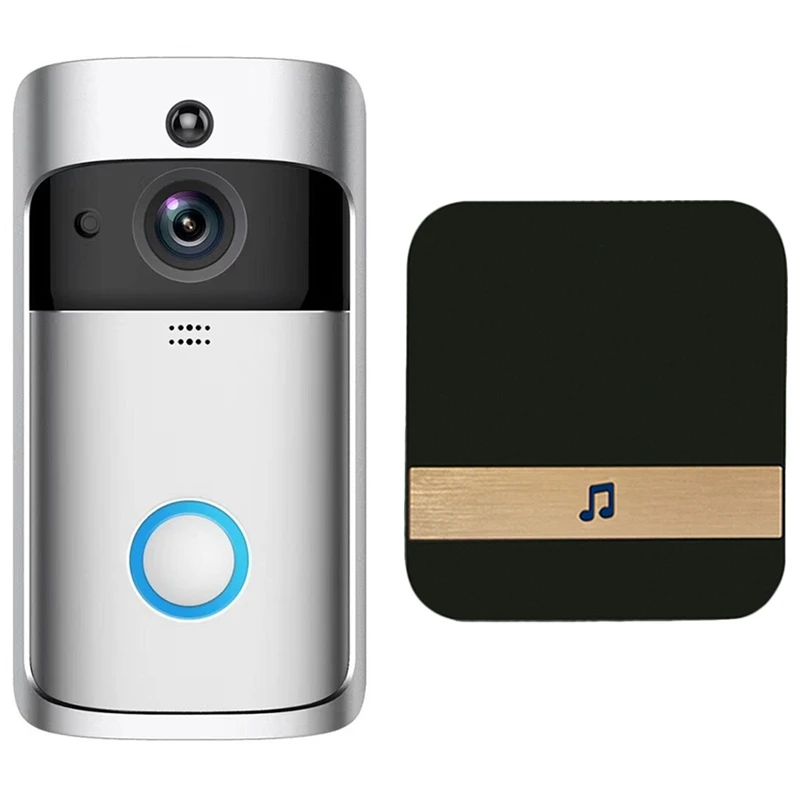 Умный Wifi дверь безопасности с визуальной записью низкой мощности удаленный домашний мониторинг ночь также может быть Видео дверной