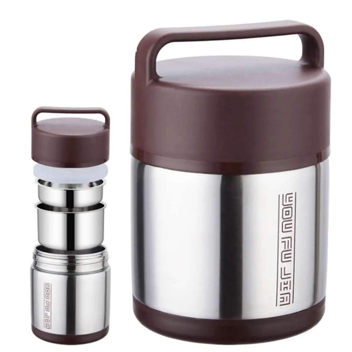 

Vacuum Insulated Lunch Boxes Stainless Steel Bento Thermal Picnic Camping Picnic School Kid Jar Hot Cold Food Container Portable