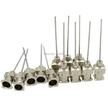 12pcs 21G Stainless Steel Dispensing Adhesive Syringe Needle Soldering Tips Dispenser Machine 0.51mm 21 Guage Dispensing Needles