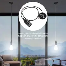 Винтажная Подвесная лампа, Потолочный подвесной светильник, цоколь лампы E26 E27, патрон, декоративный светильник