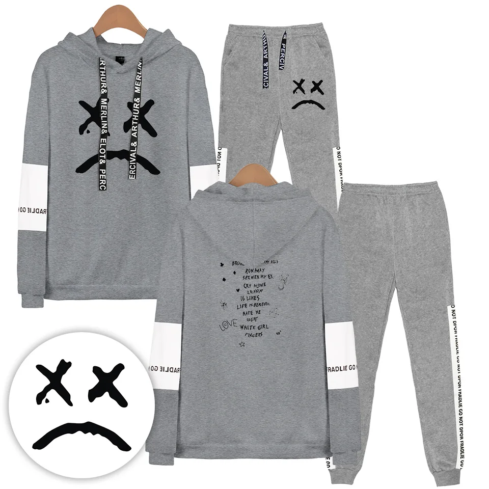 النساء/الرجال دعوى الراب ليل زقزقة هوديس بلوزات النساء/الرجال الهيب هوب مقنعين + Sweatpants الرياضة دعوى ملابس كاجوال