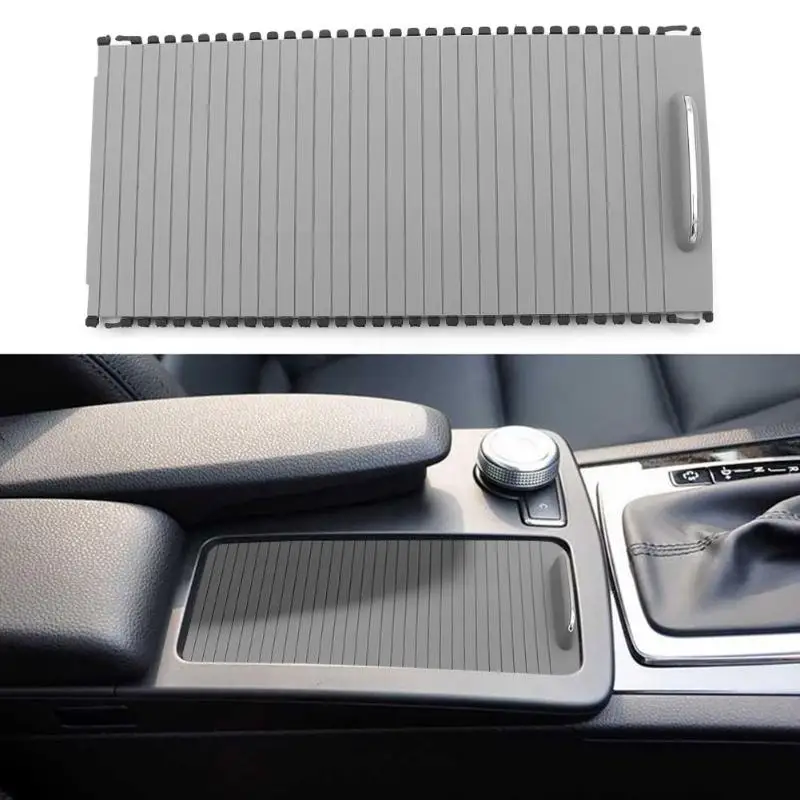 

3Color Center Console Cover Slide Roller Blind A20468047089051 for Benz W204 S204 W212 S212 Auto Practical WaterCup Rack Storage