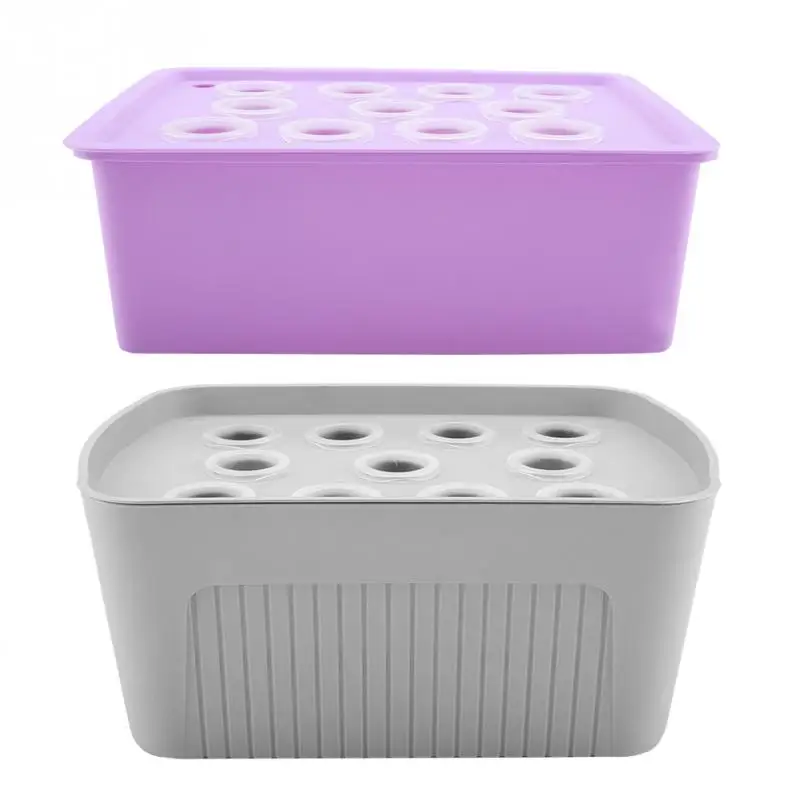 11 Holes Hydroponic System nursery pots Grow Plant Flower Deep Water Soilless Culture Box plant seedling Grow Kit 11 Holes Hydroponic System nursery pots Grow Plant Flower Deep Water Soilless Culture Box plant seedling Grow Kit