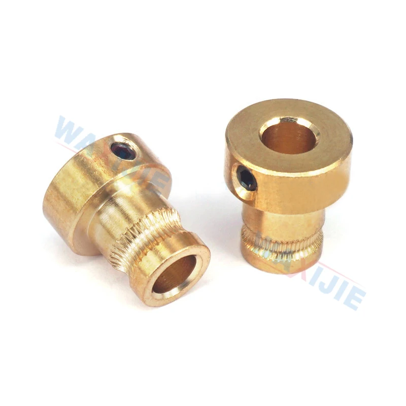 

10PCS/Lot Driver Gear Extrusion Wheel Brass Feed Wheels Bore 5mm For Mendel Extruder 1.75/3.0mm Filament Reprap 3D Printer Part