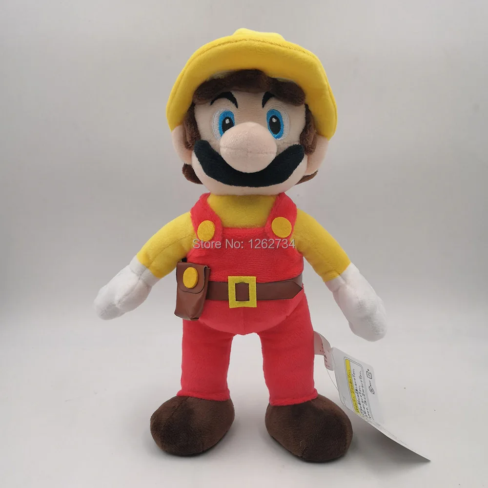 

Super Mario Bros Maker Mario 11" 28CM Soft Gifts Plush Doll Figure Retail