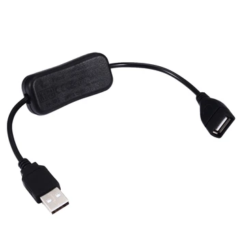 

1Pcs USB Power Cable Switch Male to Female Extension Power Cable with 303 Button Switch Power Control For Lighting Accessories