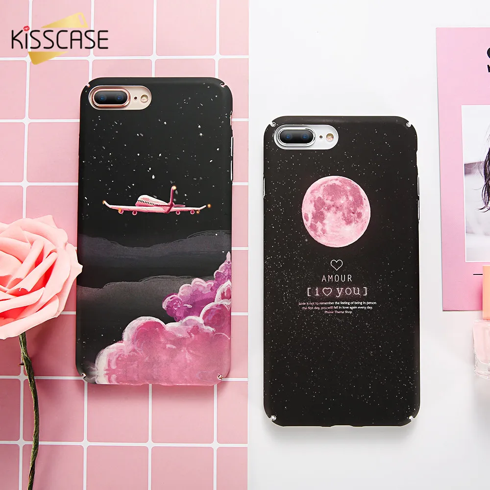 

KISSCASE Cute Airplane Pattern Case for Samsung Galaxy A7 2018 S9 S8 S7 Edge Hard PC Cover For Samsung Note 8 9 A6 A8 2018 Case