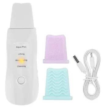 

Rechargeable Ultrasonic Face Skin Scrubber Facial Cleaner Peeling Vibration Blackhead Removal Exfoliating Pore Cleaner