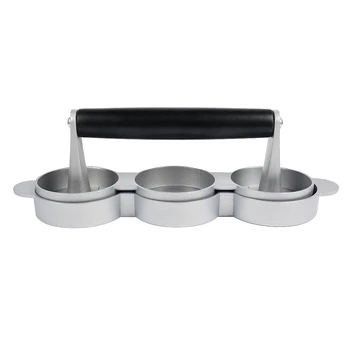 

Non-Stick Three-Hole Hamburger Meat Meater Aluminum Alloy Burger Diy Meat Press