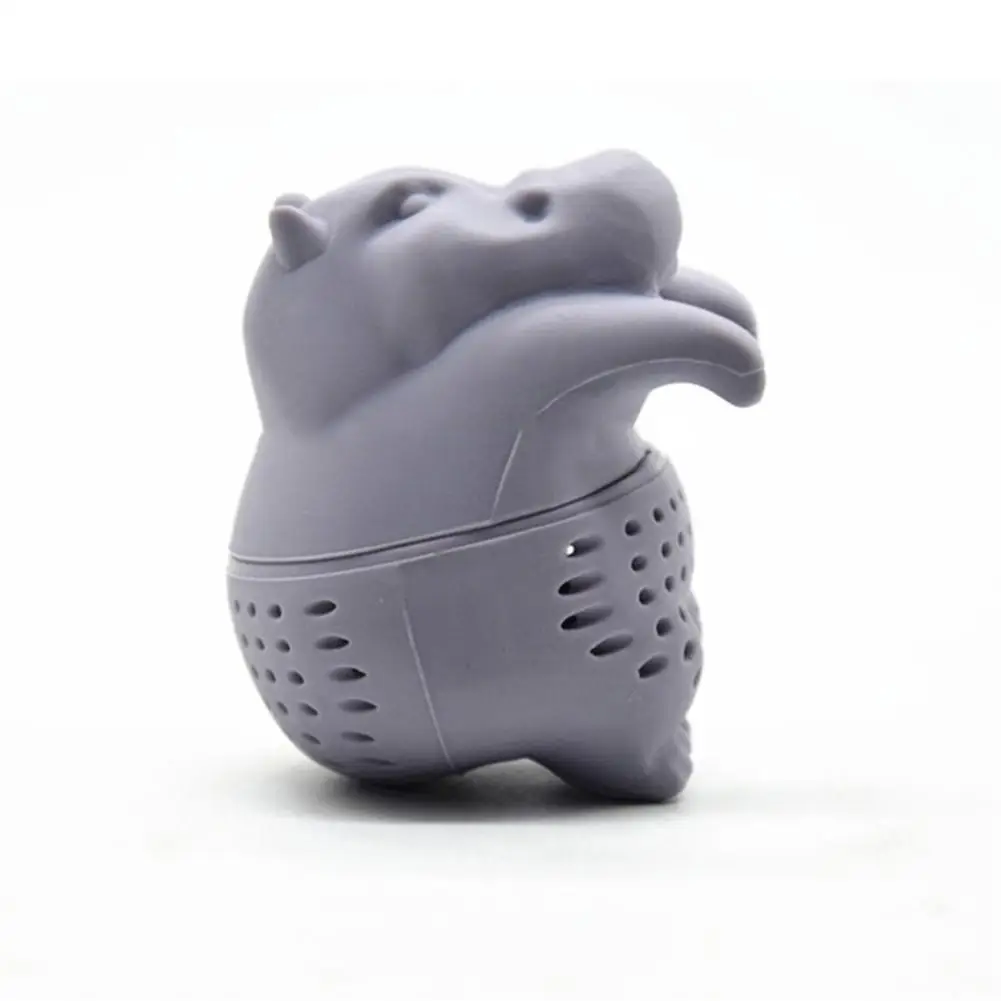 

Silicone Hippo Strainers Tea Leaves Filter Kitchen Supplies Teacup Strainer Non-toxic Tea Infuser Tea Bag Teapot Accessory Tool