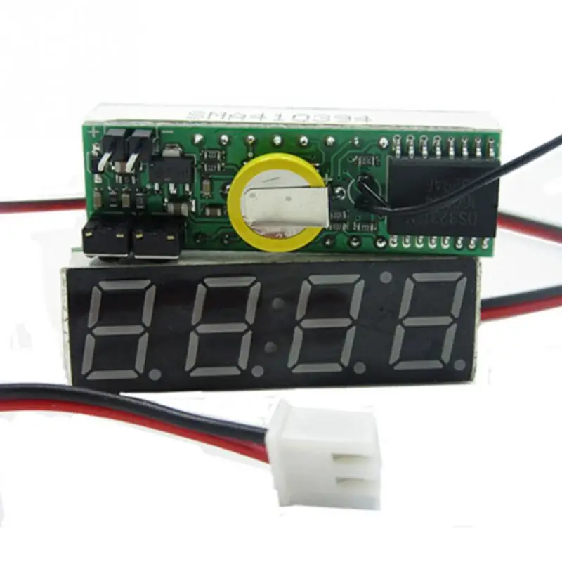 

3 in 1 Car Vehicle Digital Tube LED Voltmeter Thermometer Time Automobile Table Clocks Dial Electronic Clock