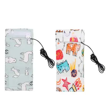 

USB Baby Bottle Warmer Portable Milk Travel Cup Warmer Heater Infant Feeding Bottle Bag Storage Cove
