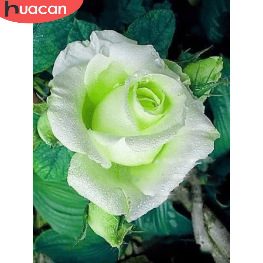 

HUACAN Full Square Diamond Painting Full Display Flower 5D DIY Cross Stitch Rhinestones Mosaic Diamond Embroidery Home Decor