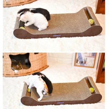 

1pc Cat Claw Plate Practical Corrugated Paper Grinding Claw Plate Scratch Pad Creative Cat Toy Scratching Board