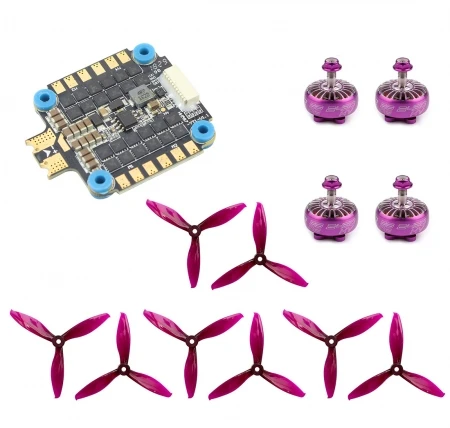 

4pcs IFlight Xing X2306 2450KV 2-4S Motor with HobbyWing XRotor Micro 45A 6S 4in1 ESC GEMFAN 5149-3 Props for RC Racing Drone
