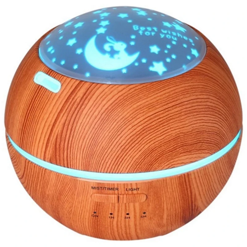 

Eu Plug Air Aroma Humidifier Diffuser Night Lights Wood Grain Ultrasonic Air Humidifier