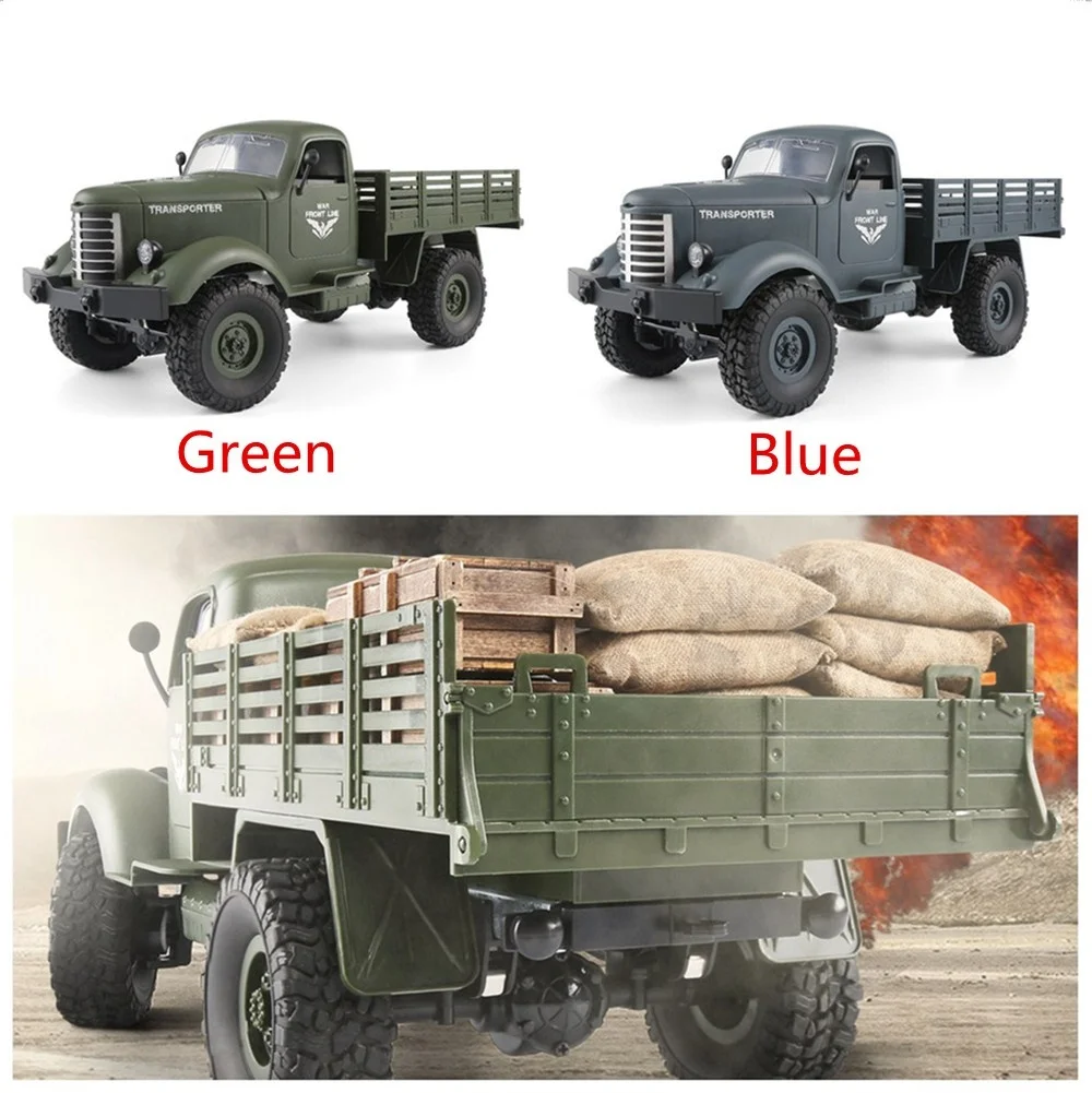 

JJR/C Q61 Remote Control Vehicle 1/16 2.4G 4WD RC Off-Road Military Truck Transporter RC Car for Children Gift Kids Toy