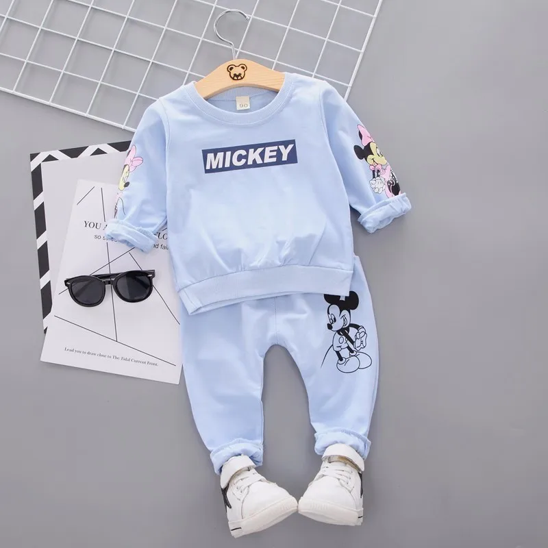 Spring Autumn Baby Boy Clothes Cartoon Full Sleeve T-shirt Pants 2pcs/Set Cotton Suit Children Clothing Toddler Brand Tracksuits
